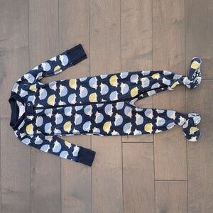 Hanna Andersson Hedgehog 12-18 Mo Zip Footed Sleeper